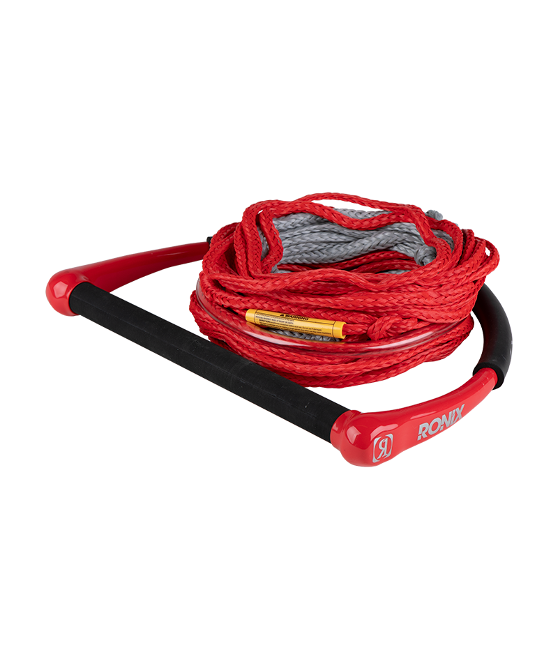 Combo 1.0 - TPR Grip 1 in. Dia. w/65ft. 4-Sect. PE Rope - Red / Grey