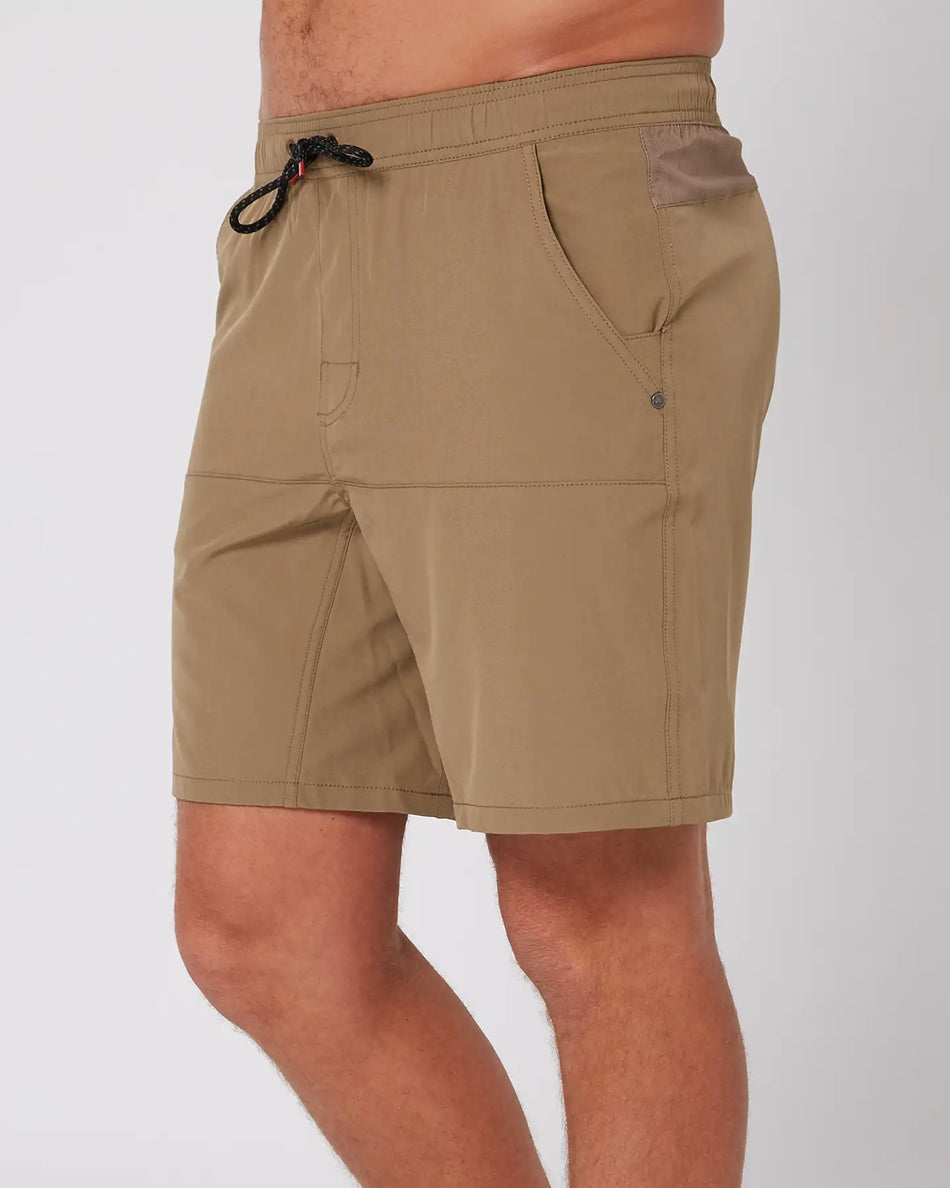 Follow All Day Shorts - Deep Taupe