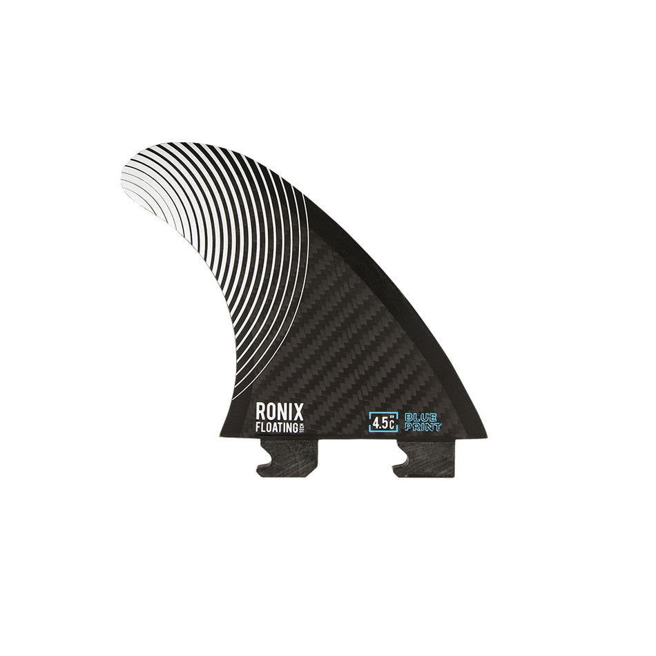 4.5 in. - Floating Fin-S 2.0 - Blueprint - Center Surf Fin - Carbon