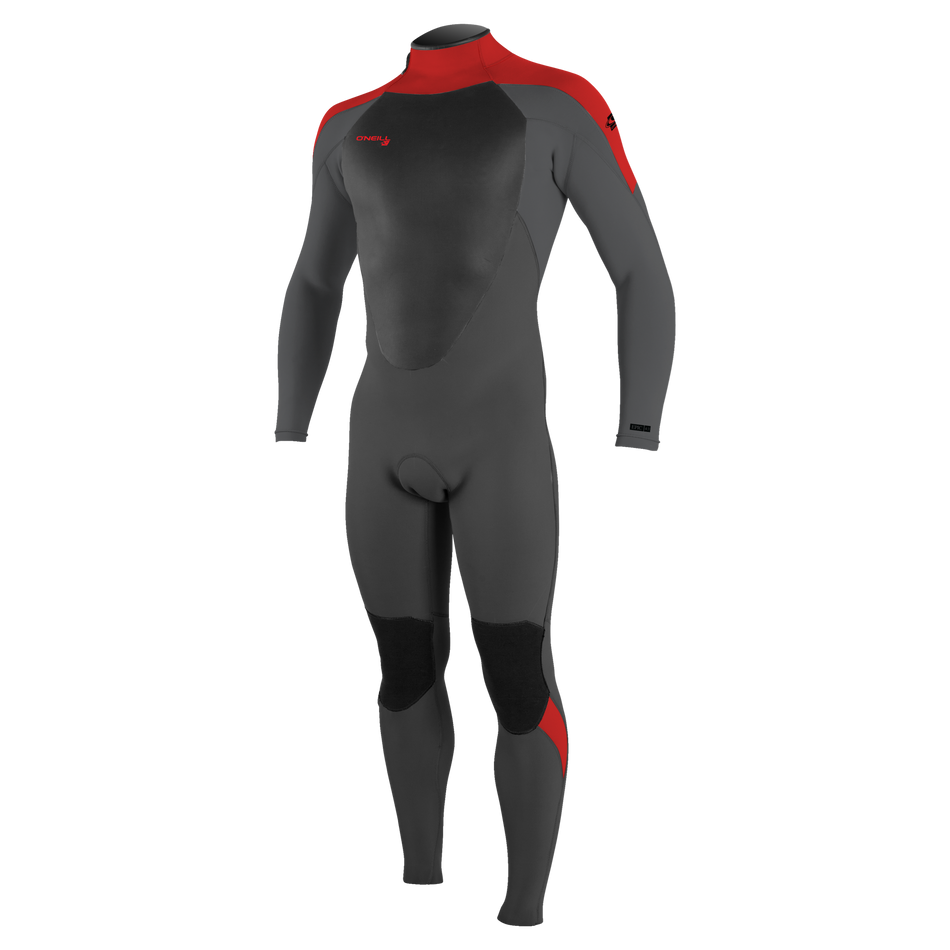 Youth Epic 4/3 Back Zip Full - Graphite/Smoke/Red/Red