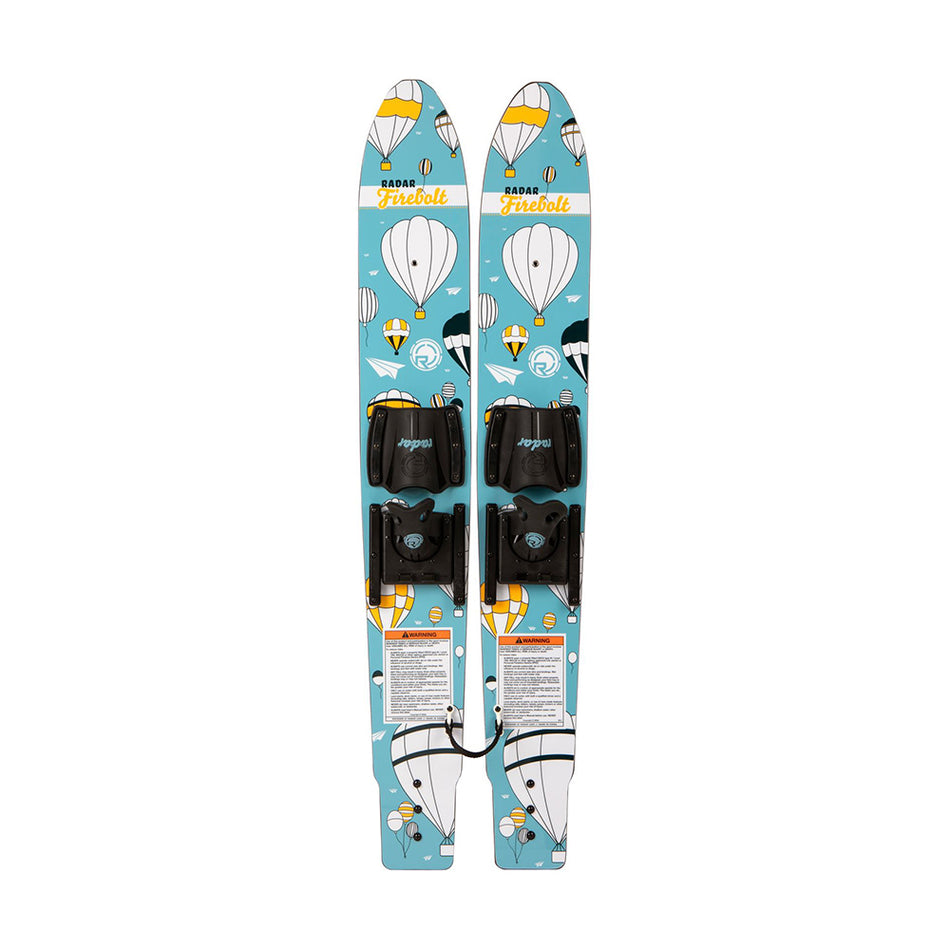 46 - Firebolt w/ Child Adj Horseshoe Bindings - Color Me Hot Air Balloons