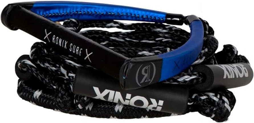 PU Syn. Bungee Surf Rope w/11 in. Handle w/ 25ft. 4-Sect. Rope - Blue