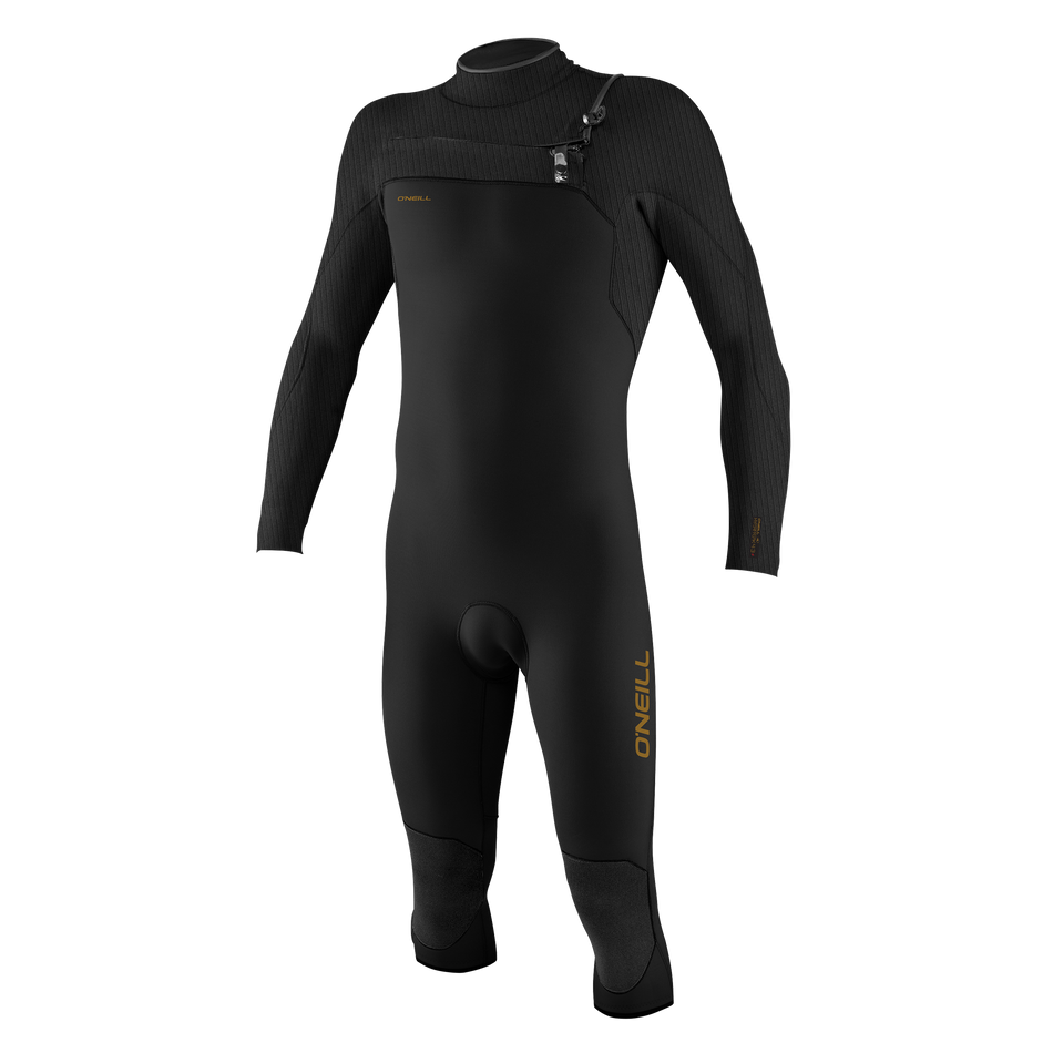 Hyperfreak 4/3+ Chest Zip Overknee - Gun Metal/Cadet Blue