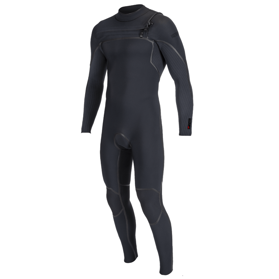 Hyperfreak Fire 4/3+ Chest Zip Full - Black/Black