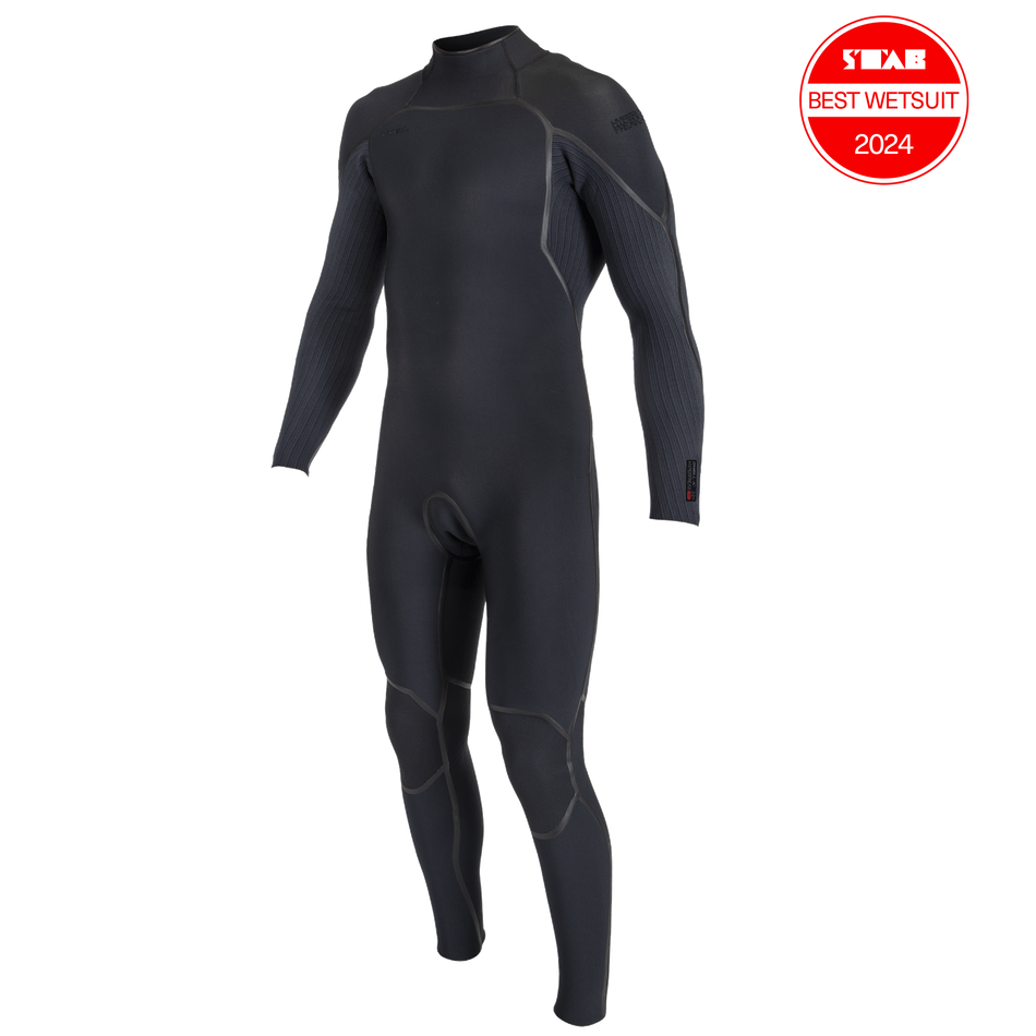 Hyperfreak Fire 3/2+ Back Zip Full - Black/Black