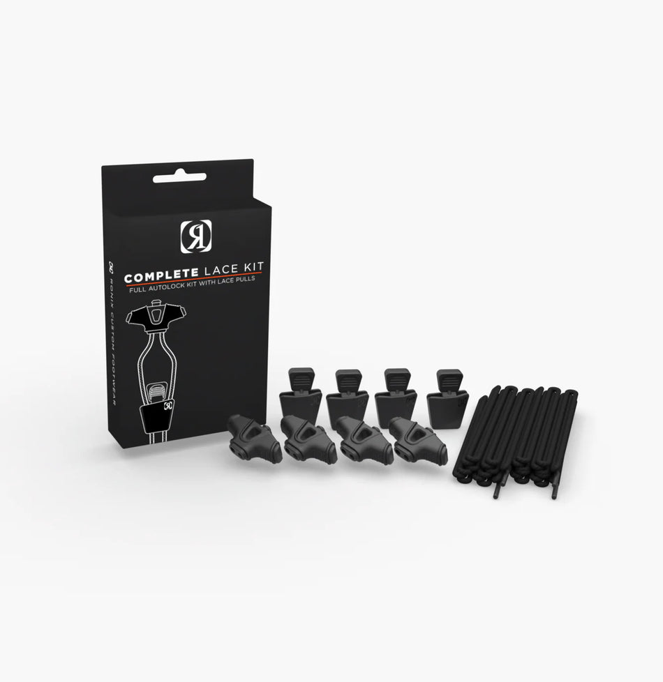 Ronix AutoLock Kit - Black (set of 4 Laces and AutoLocks)