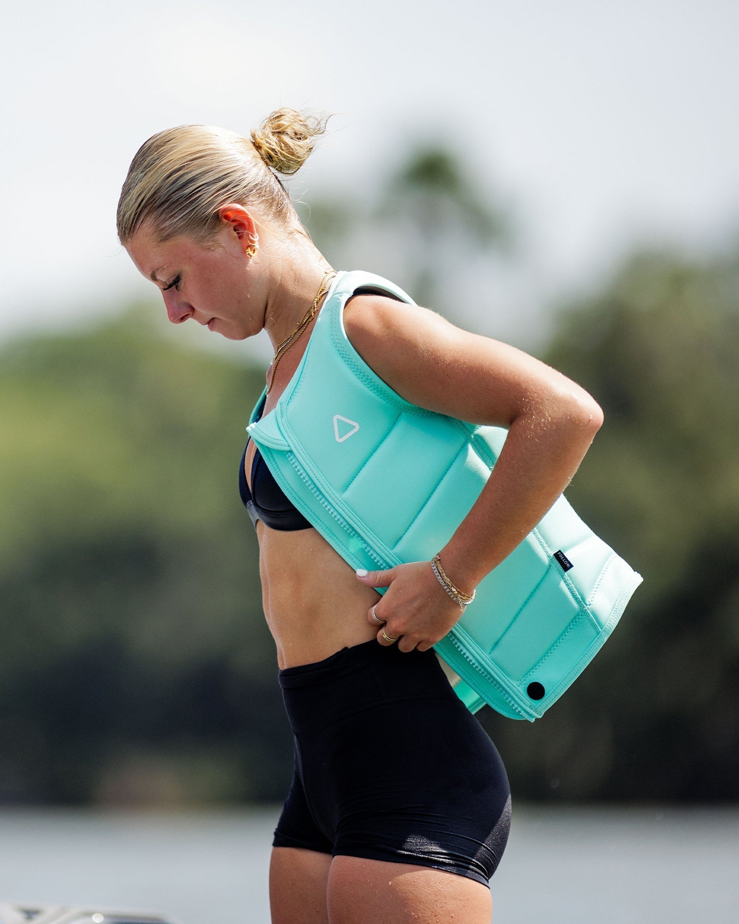 Follow Corp Womens Impact Vest - Mint Lifestyle 7