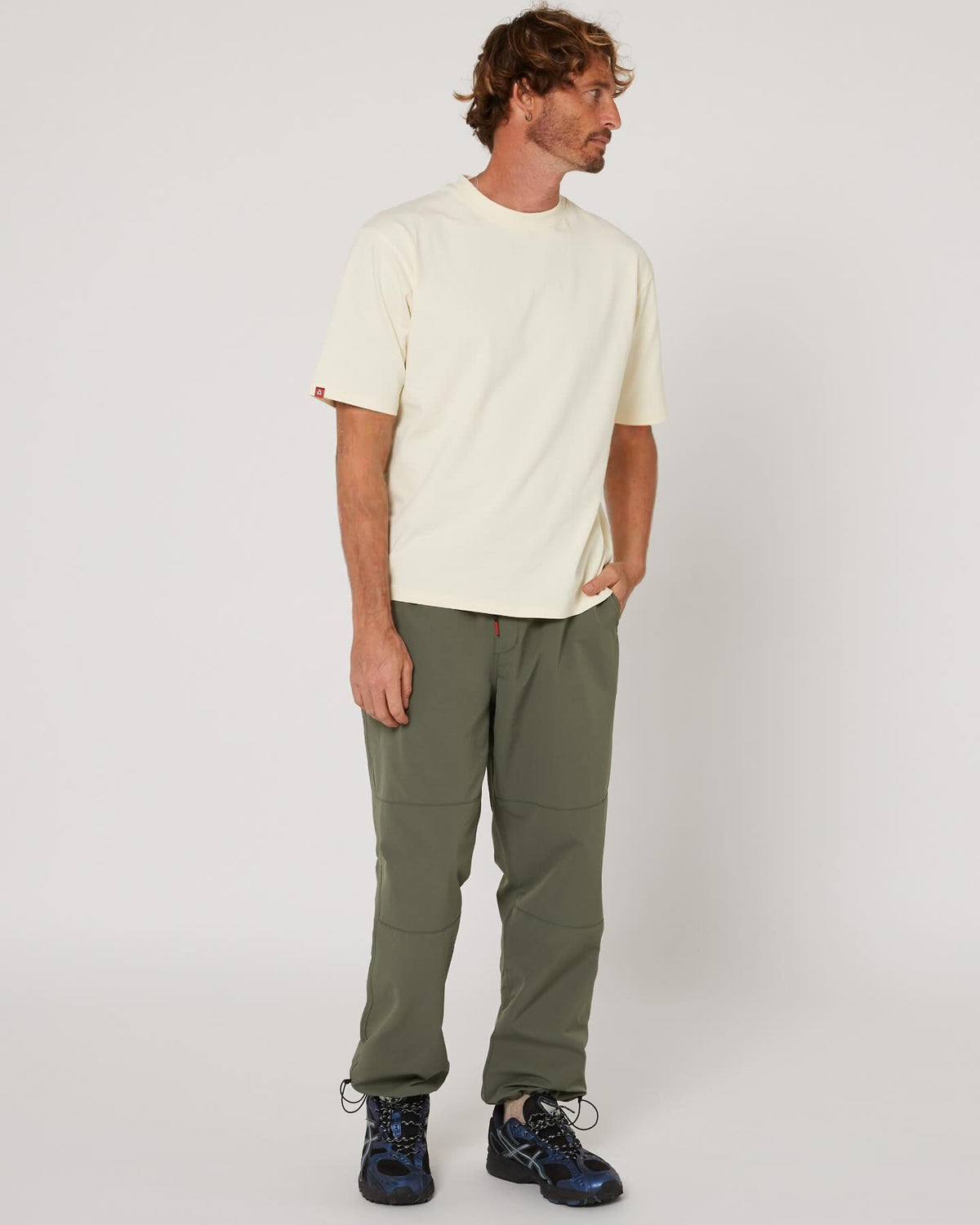 Follow All Day Pants - Olive, side view