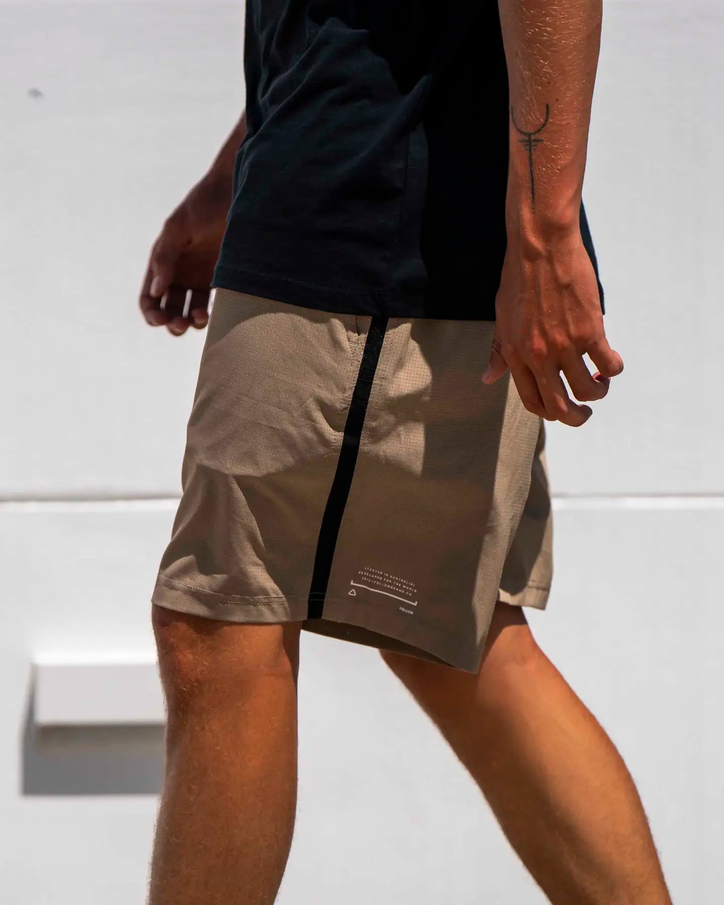 Follow Tech Shorts - Deep Taupe 11