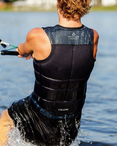 Follow Affiliate Mens Impact Vest - Black/Black Lifestyle 3