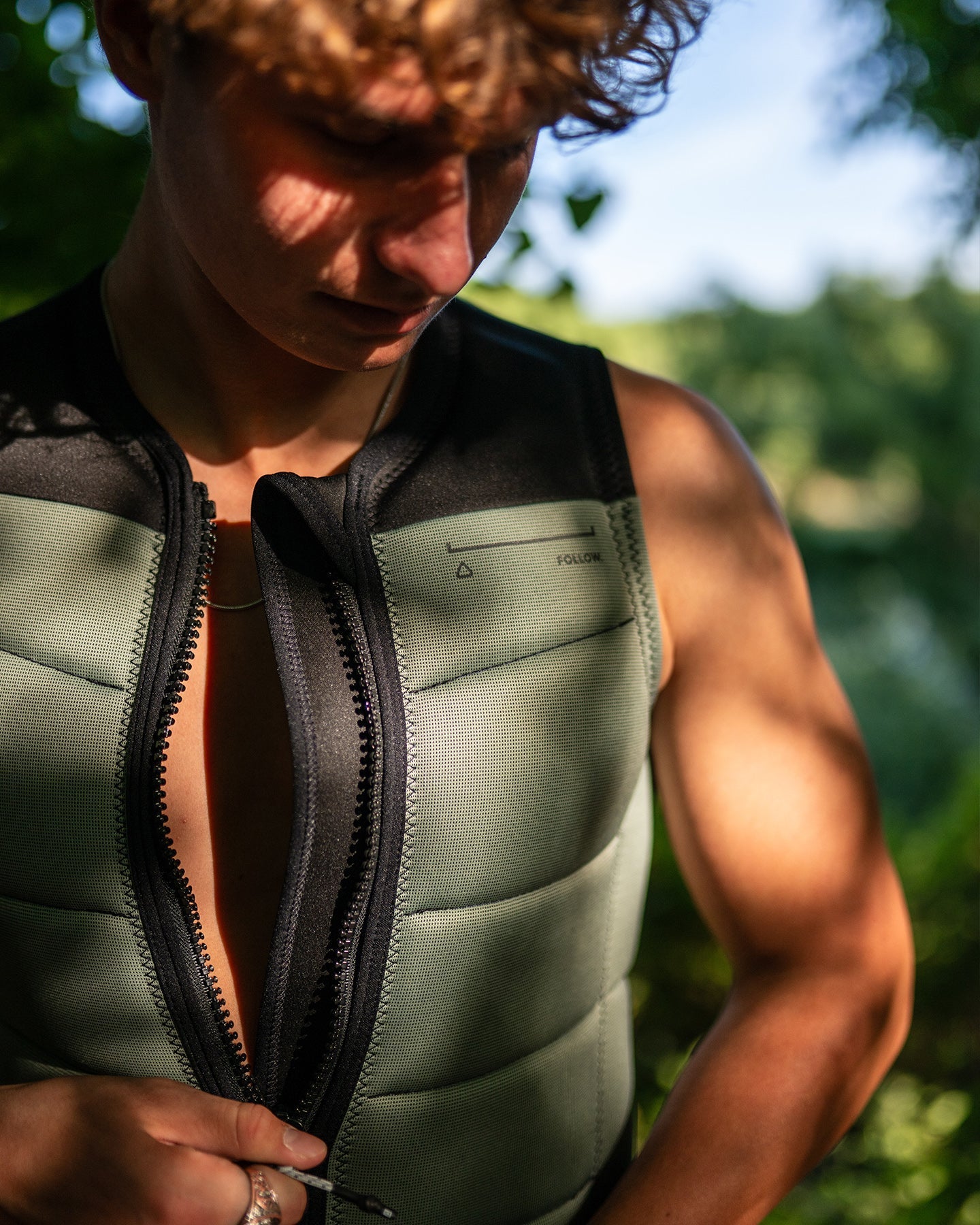 Follow Section Mens Impact Vest - Black/Petina Lifestyle 3