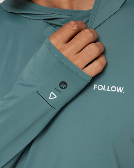 Follow Water Hood L/S - Olive 5