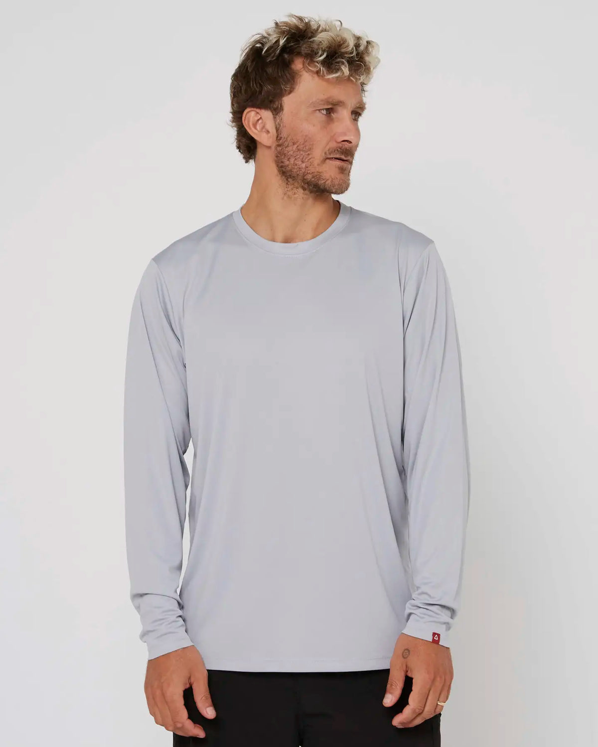 Follow Water Tee L/S - Light Grey 3