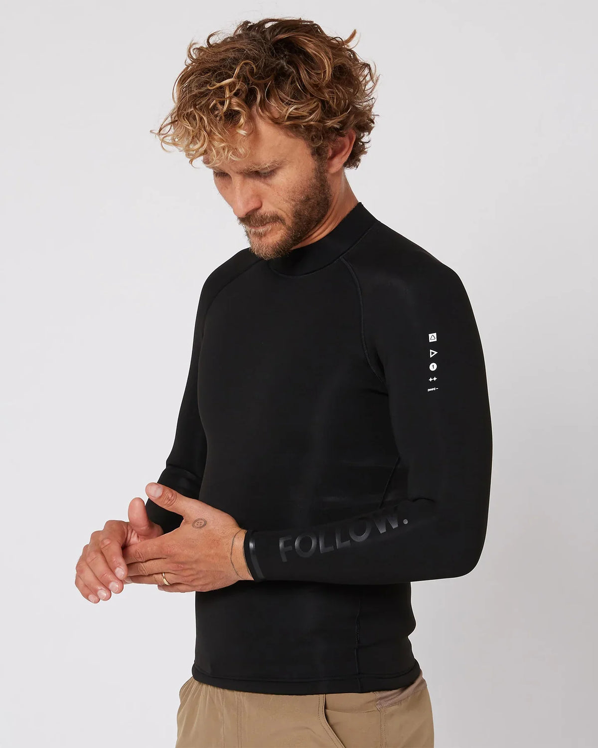 Follow P1 Ocena 2mm Wetty Top - Black5