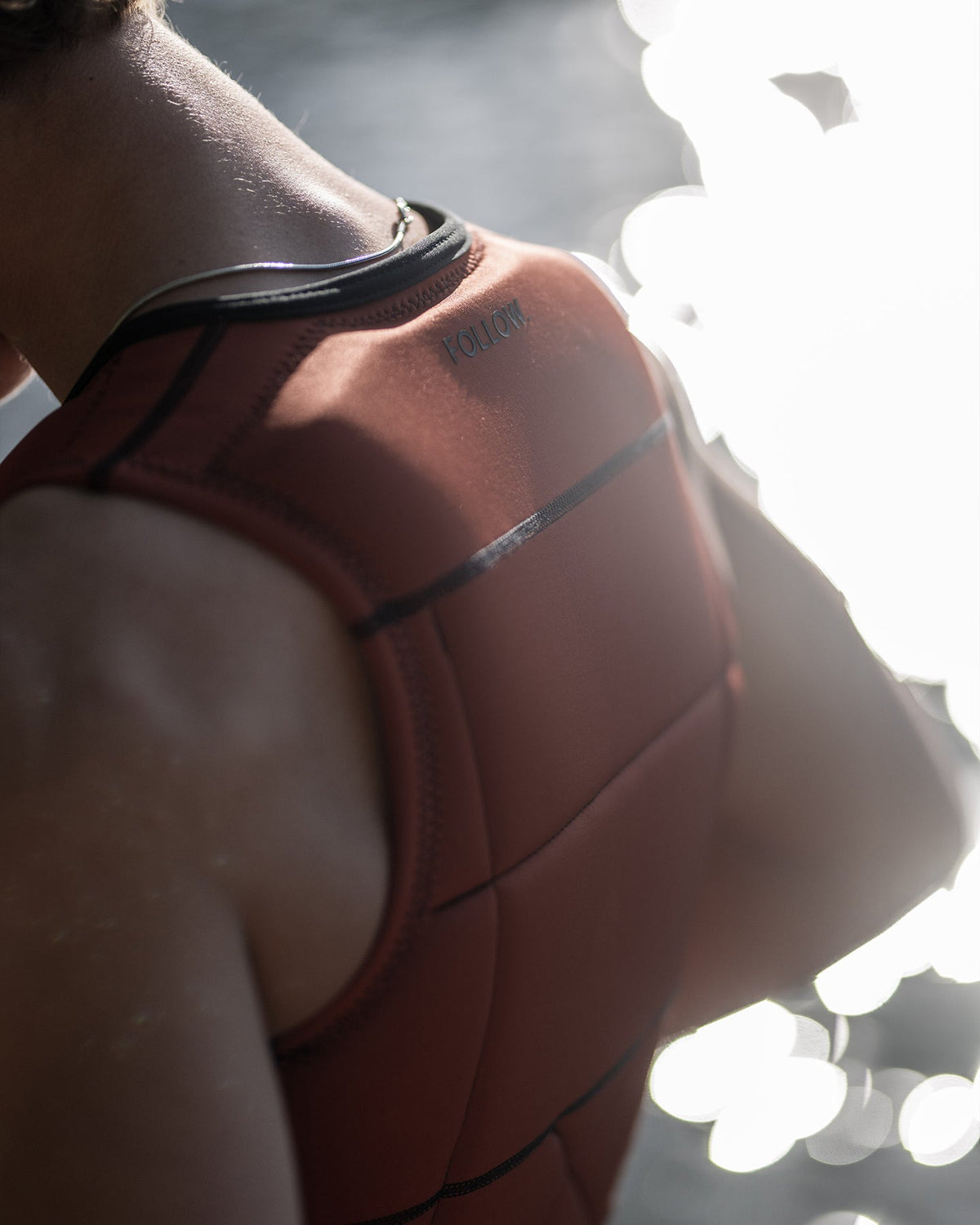 Follow Gratis Mens Impact Vest - Rust Lifestyle 4