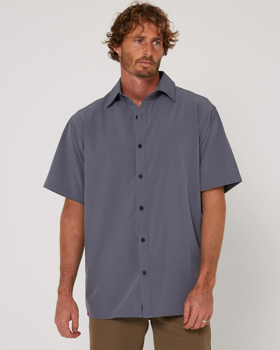 Follow Tech Shirt S/S - Slate