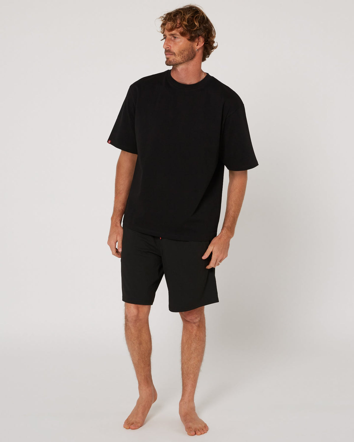 Follow Modern Tee - Black, rear view