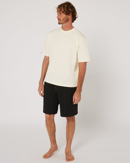 Follow Modern Tee - Cream, rear view