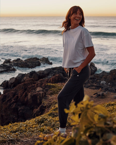Follow Serena Jogger - Deep Charcoal, rear view