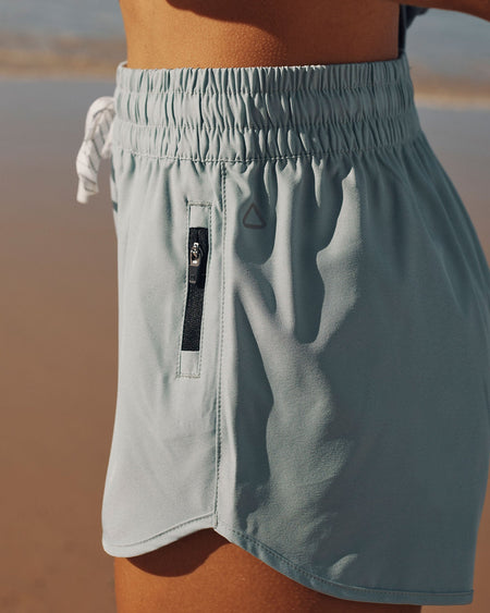 Follow Odessa Board Shorts - Light Petina, on water