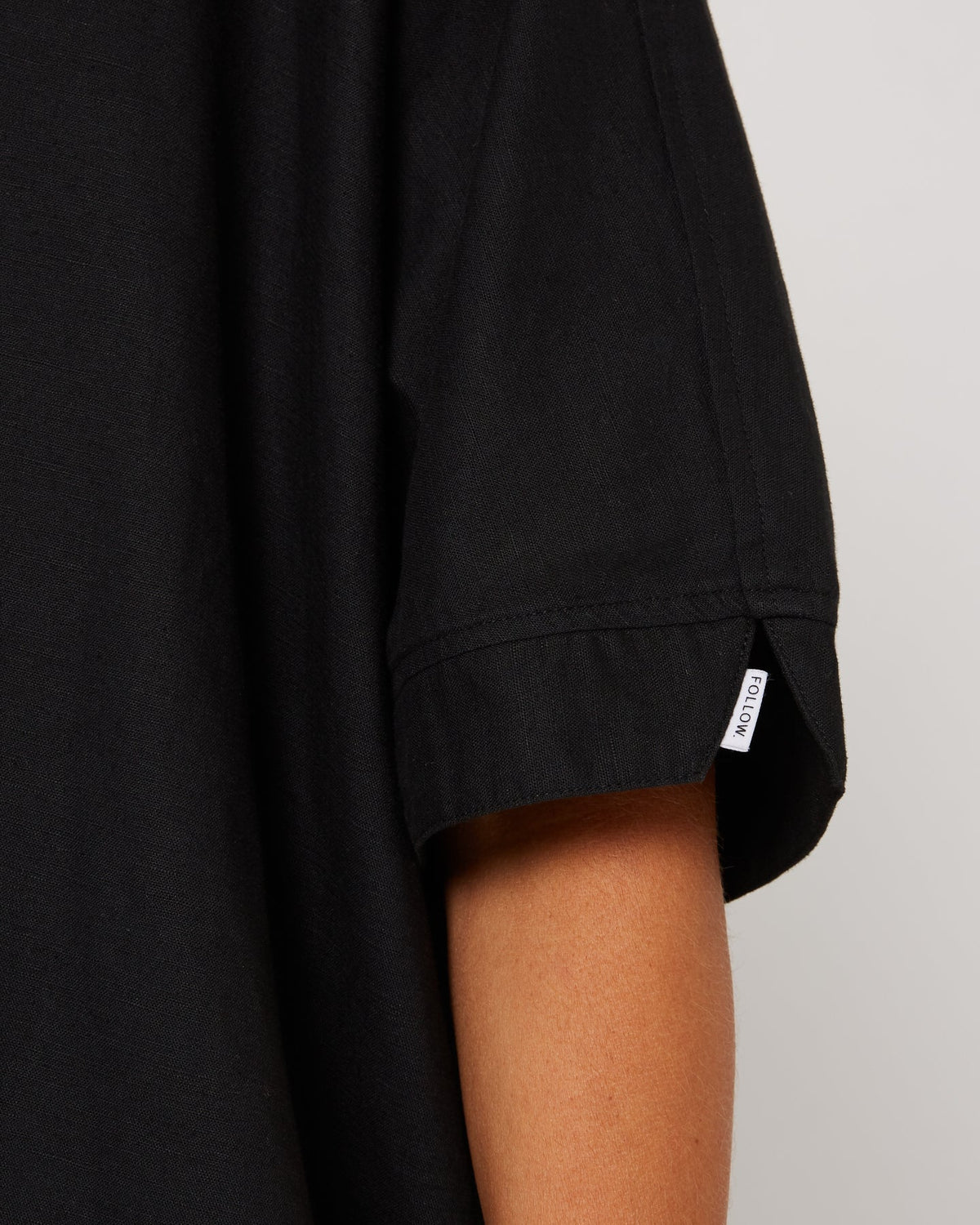 Follow Isla Linen Shirt - Black, view 13