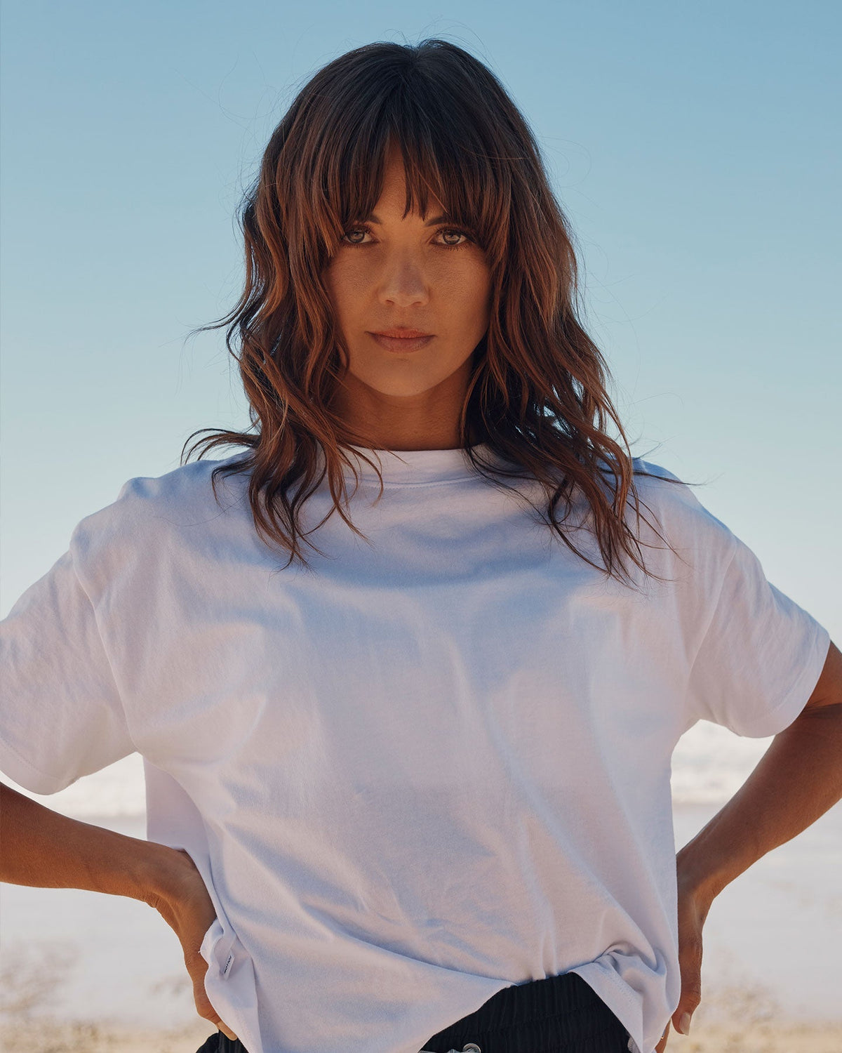 Follow Rhea Oversized Tee - White, detail