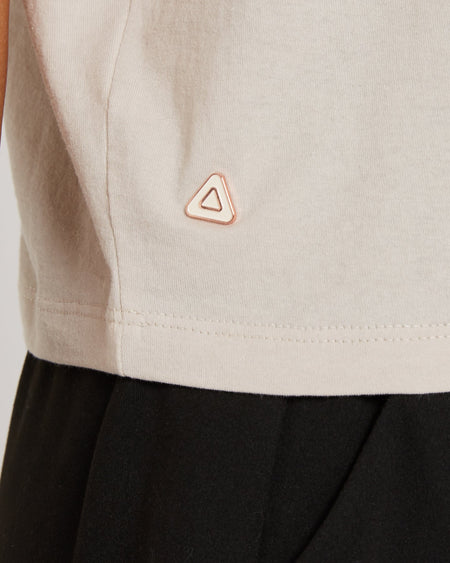 Follow Rhea Oversized Tee - Sand, on water
