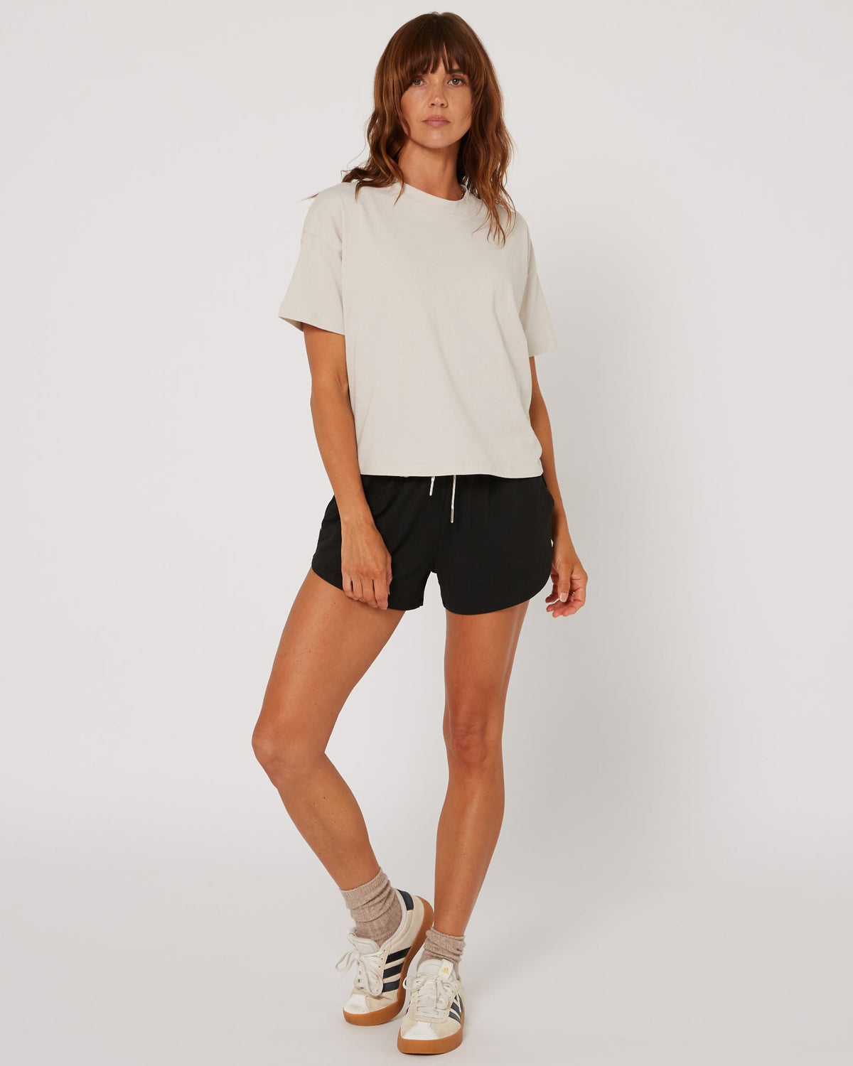 Follow Rhea Oversized Tee - Sand, detail