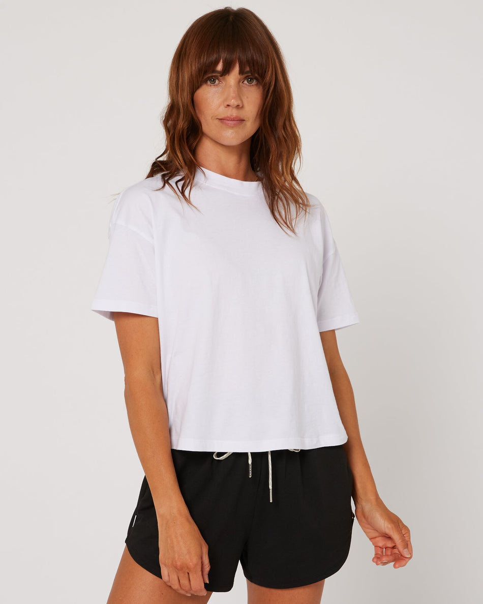 Follow Rhea Oversized Tee - White