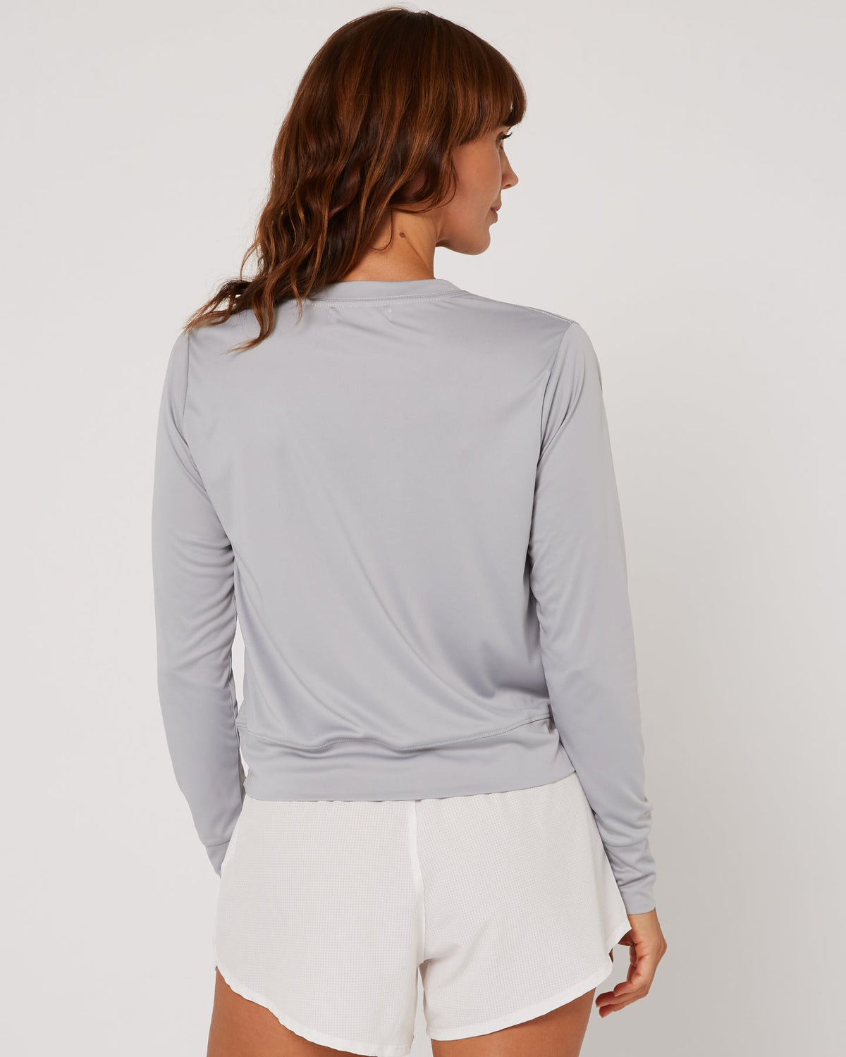 Follow Elara Sun Tee L/S - Light Grey, lifestyle