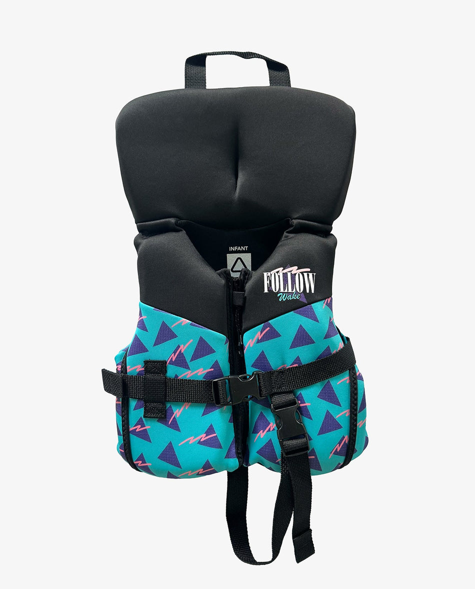 Follow Grommy CGA Infant Life Jacket  - Black/Teal