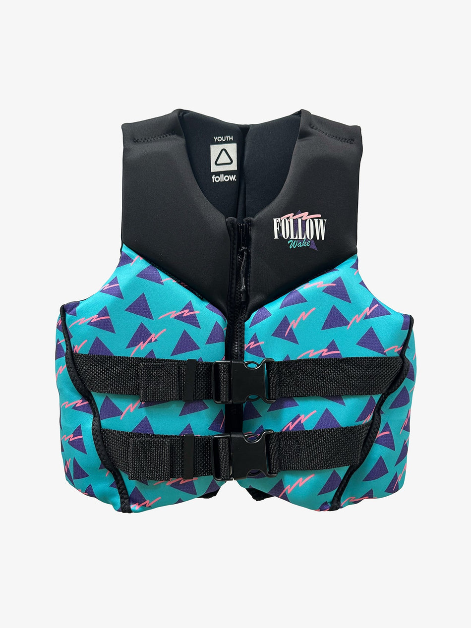 Follow Grommy CGA Youth Life Jacket  - Black/Teal