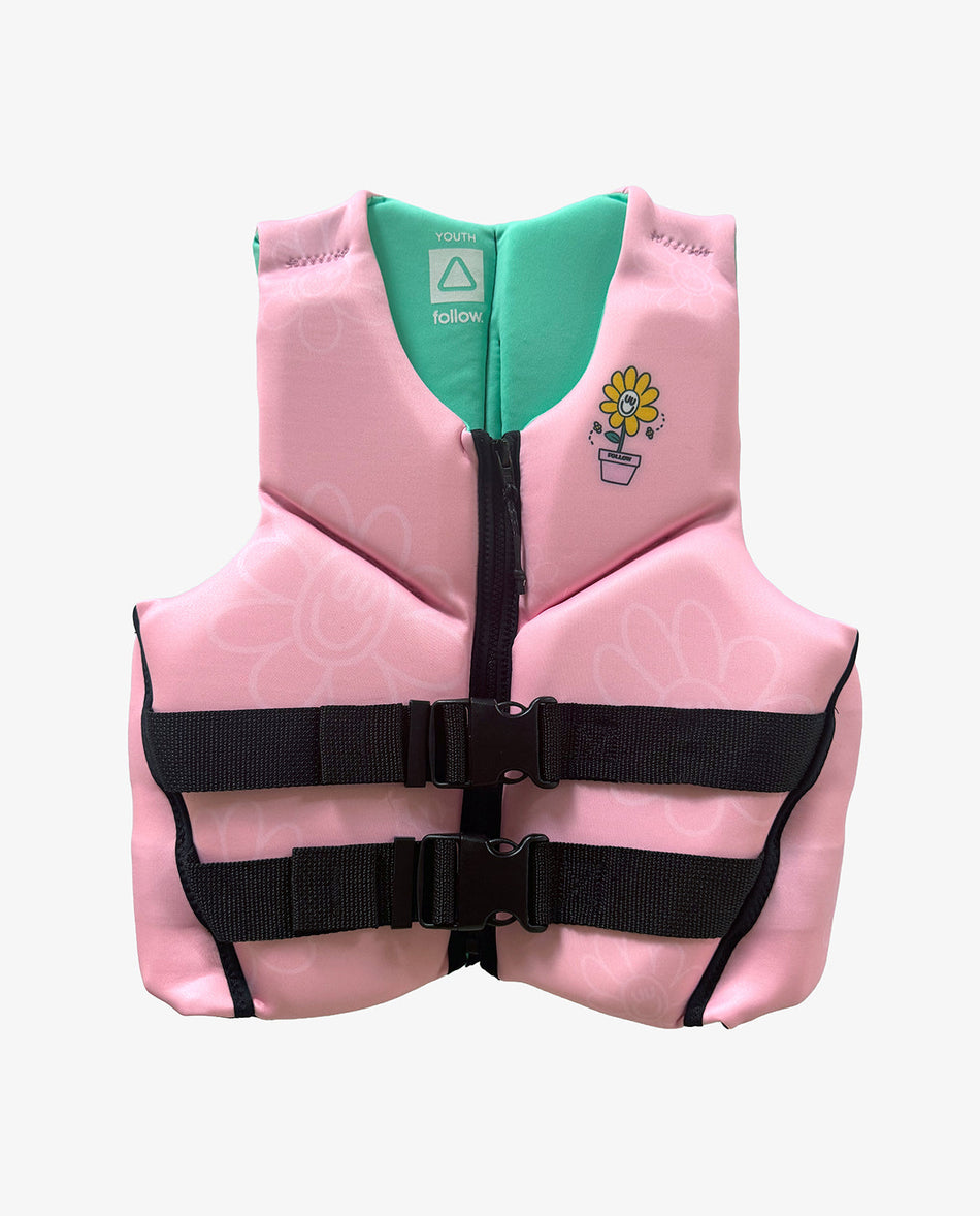 Follow Grommy CGA Youth Life Jacket- Pink
