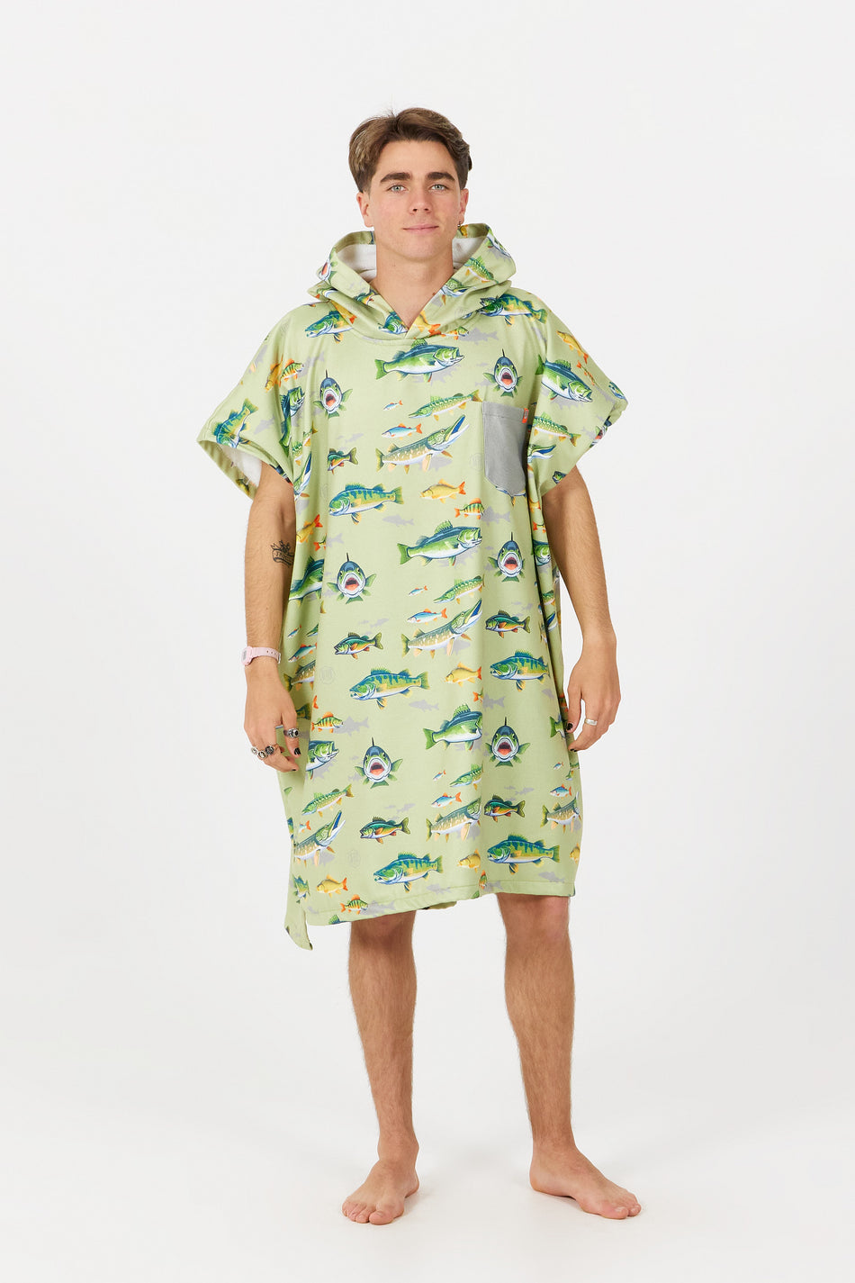 American Fishing Poncho - Fish - Design