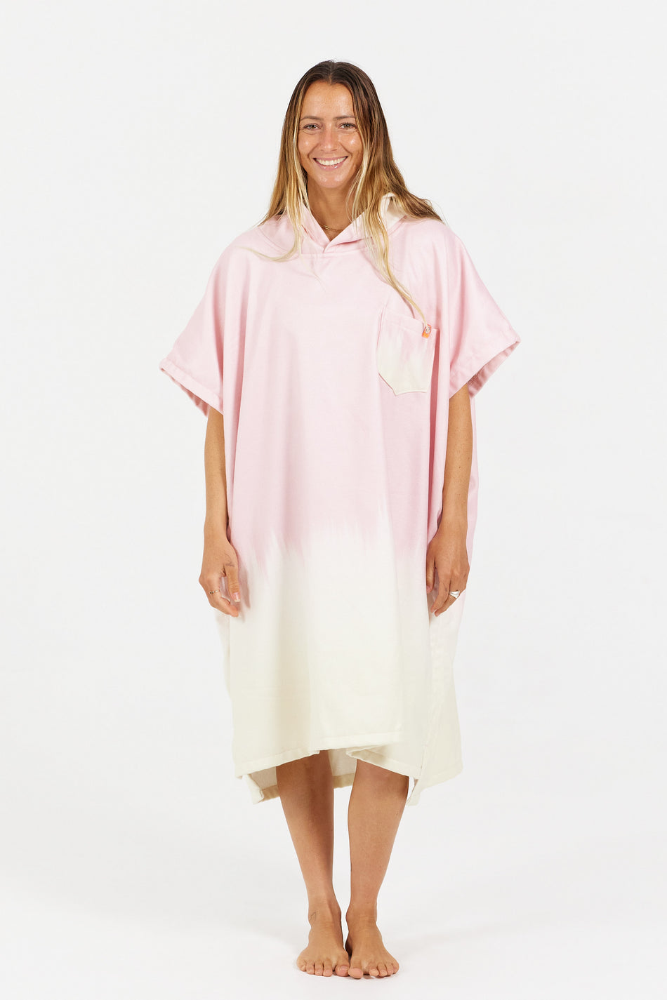 Inline Series Poncho - Gradient - Dusty Rose
