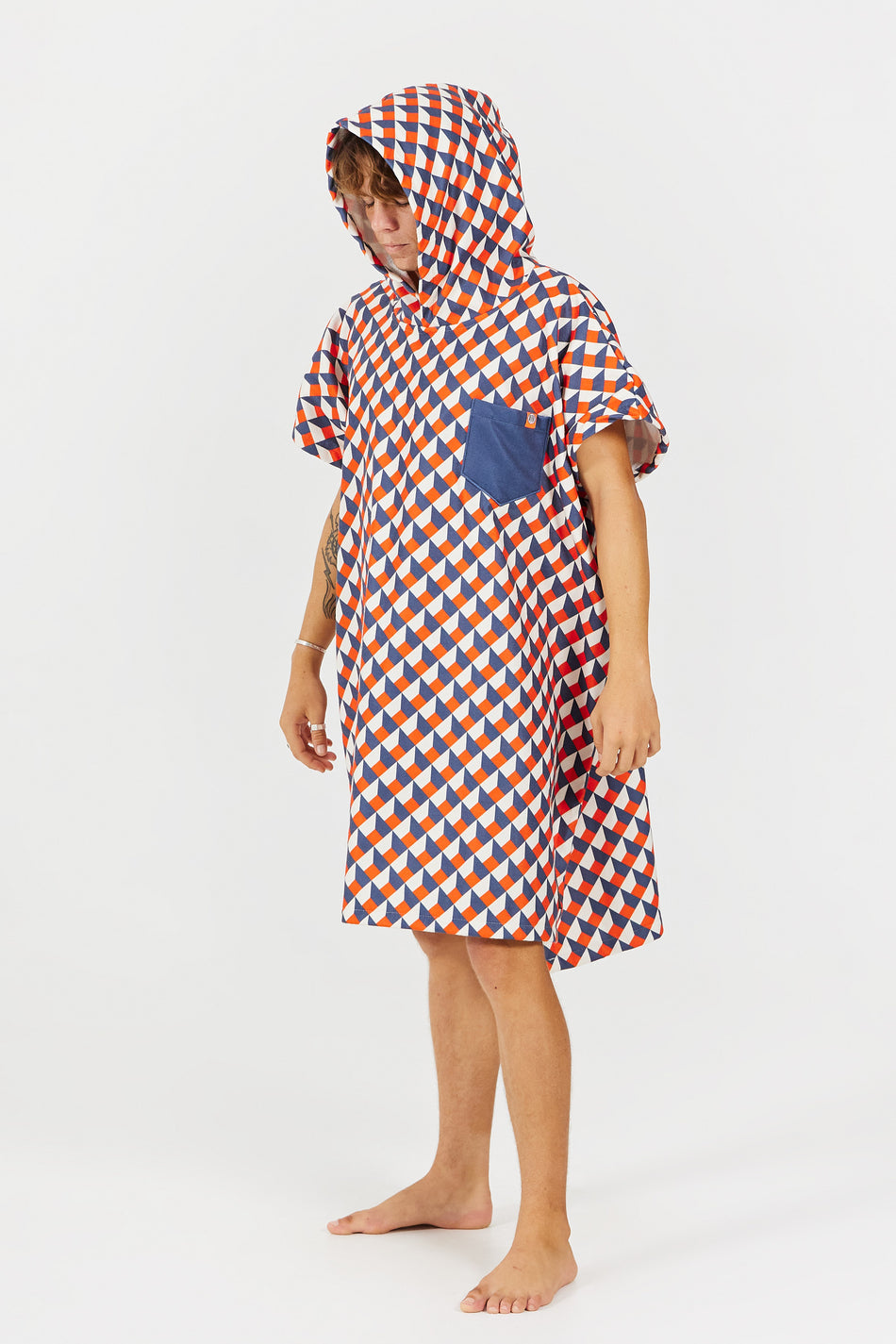Swim Club Poncho - Vertigo - Orange