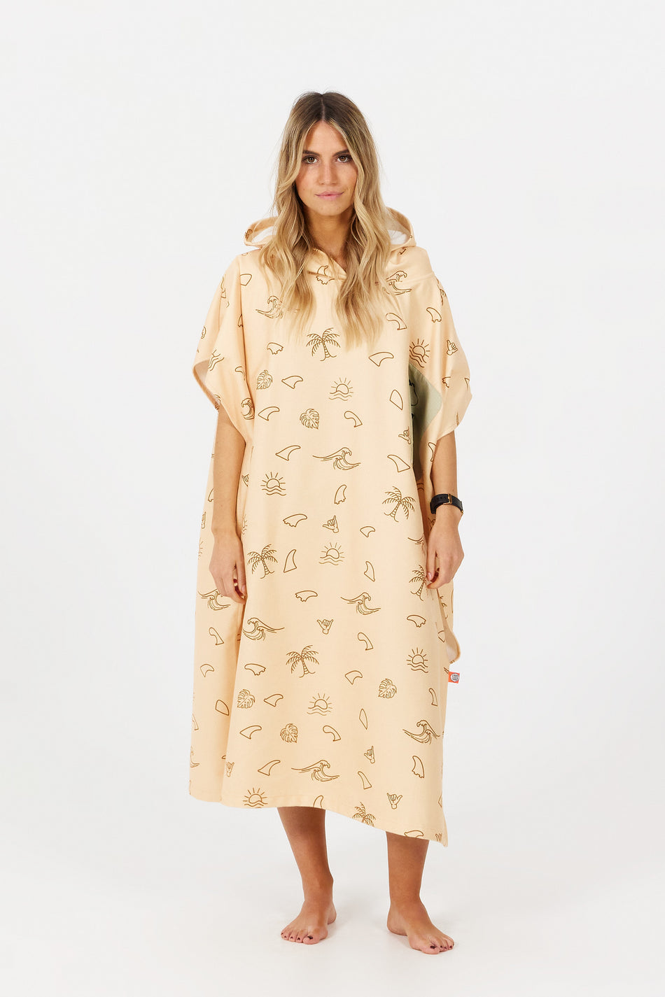 Tech Pocket Poncho - Fins Print - Design