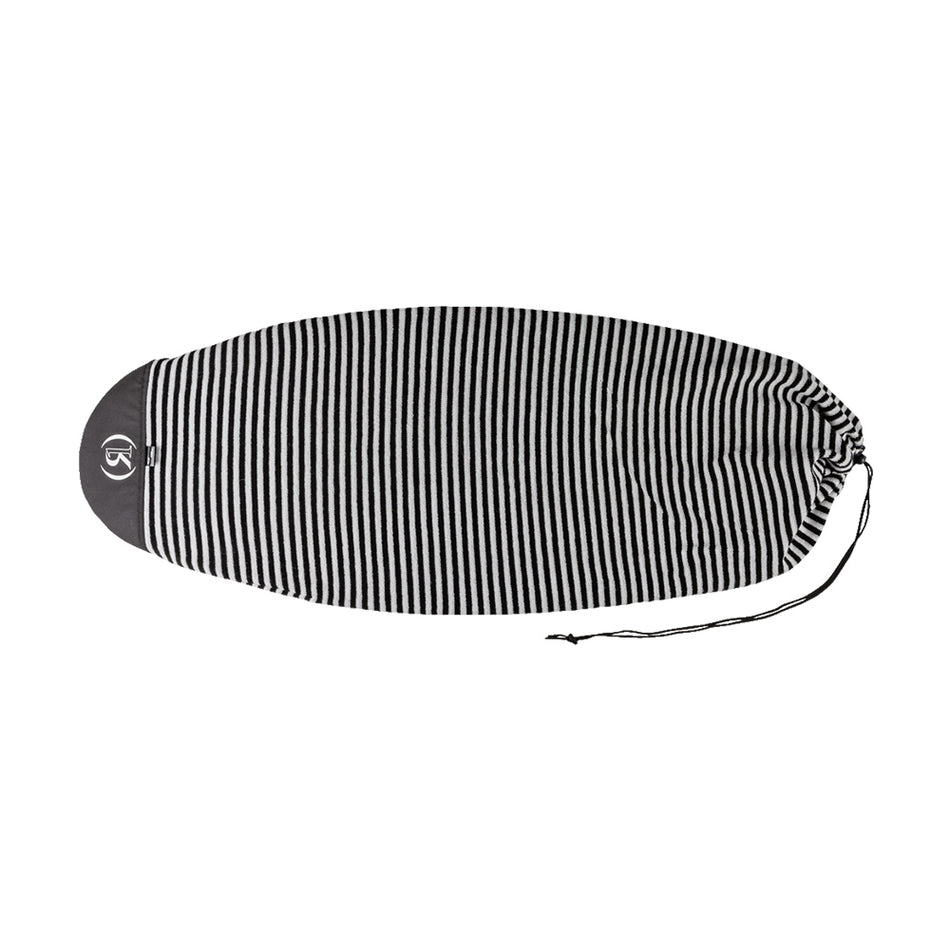 Surf Sock - Round Nose - Black / White