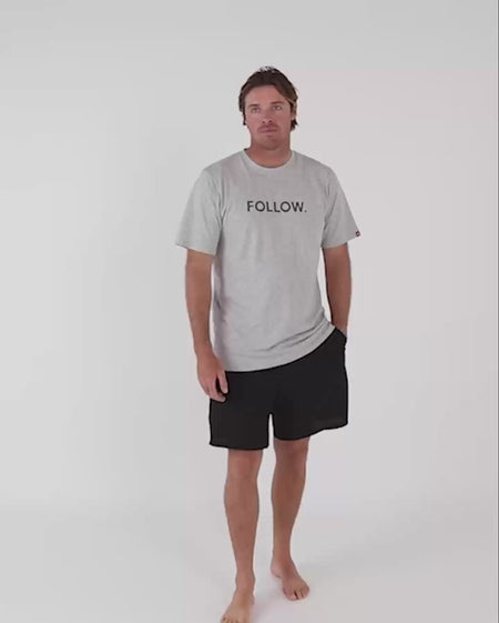 Follow Logo Tee - Grey Heather Video
