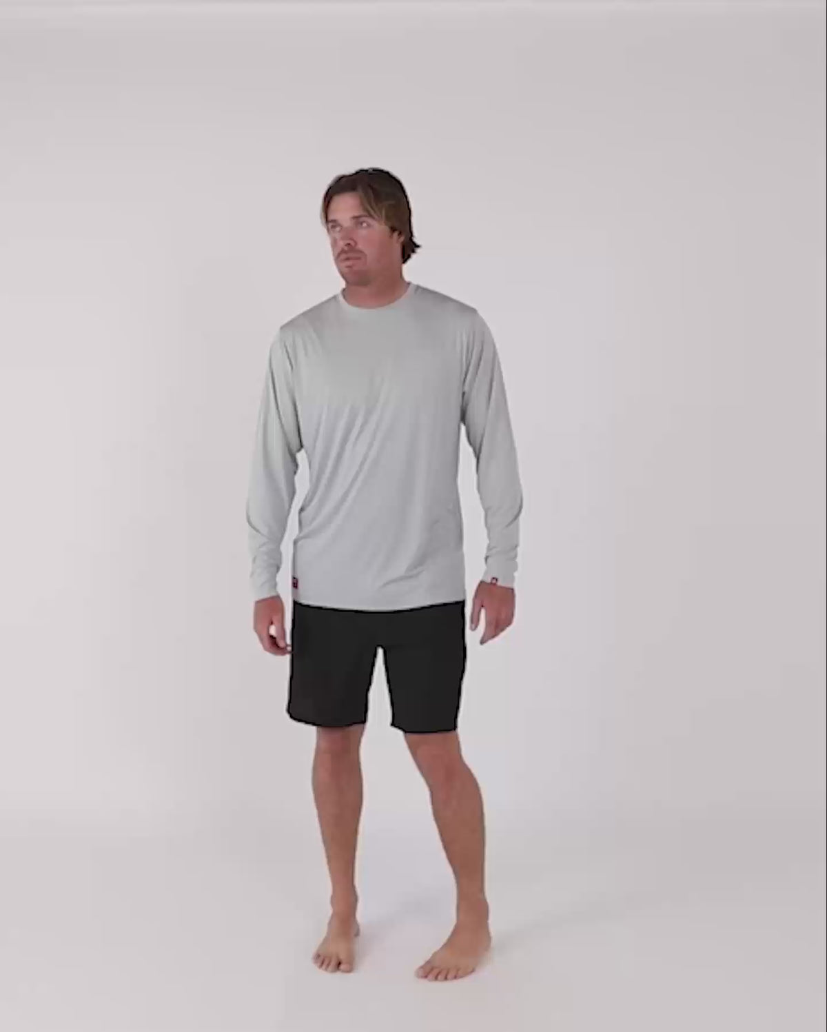 Follow Sun Tee L/s - Light Grey video