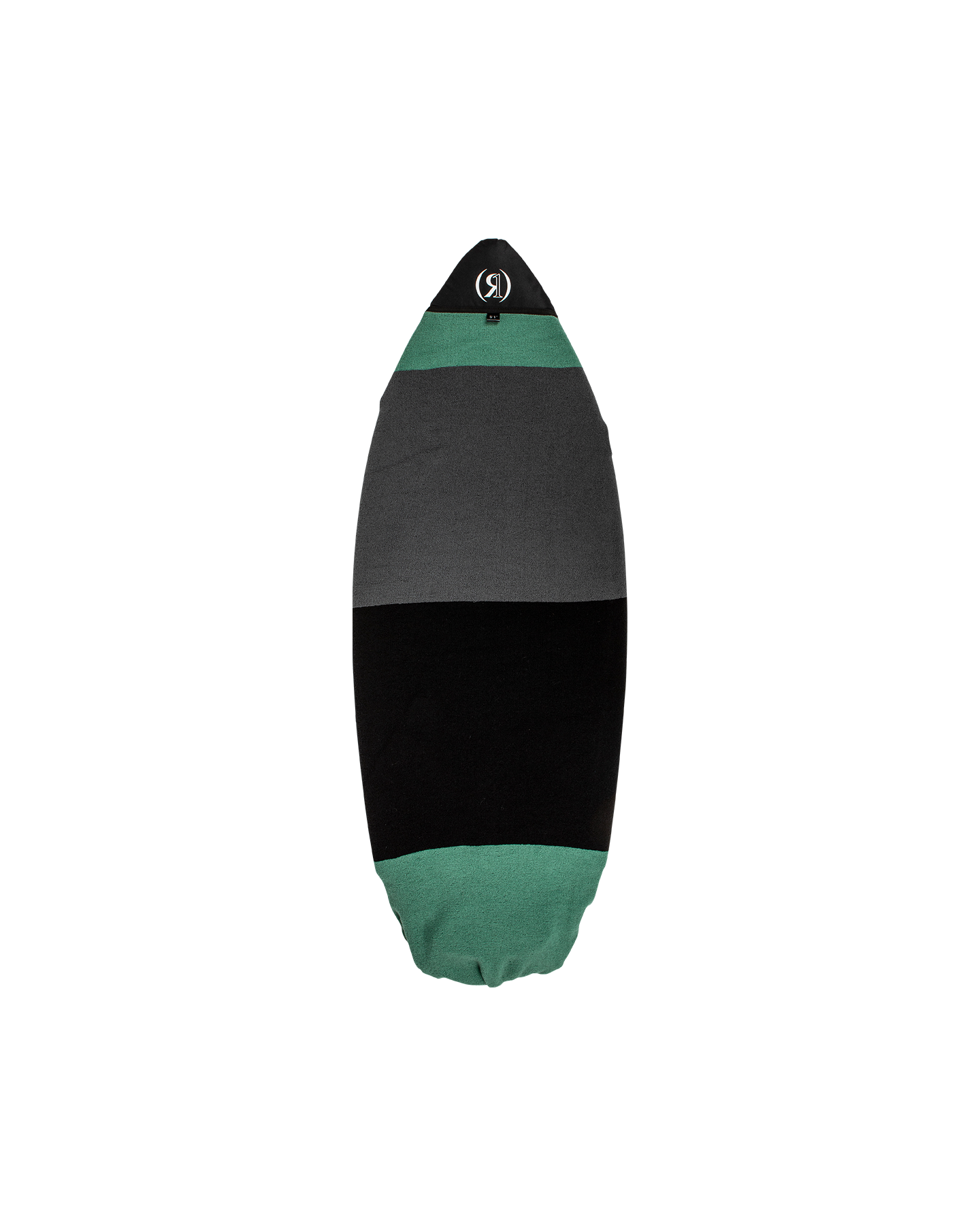 Surf Sock - Pointy Nose - Jade / Black / Grey - Up To 4&#39;4