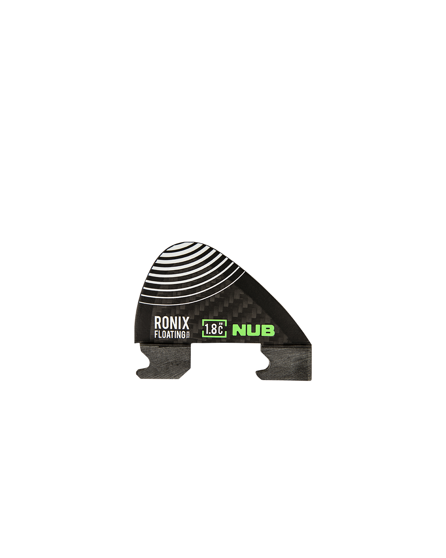1.8 in. - Floating Button - Nub - Center Surf Fin - Carbon
