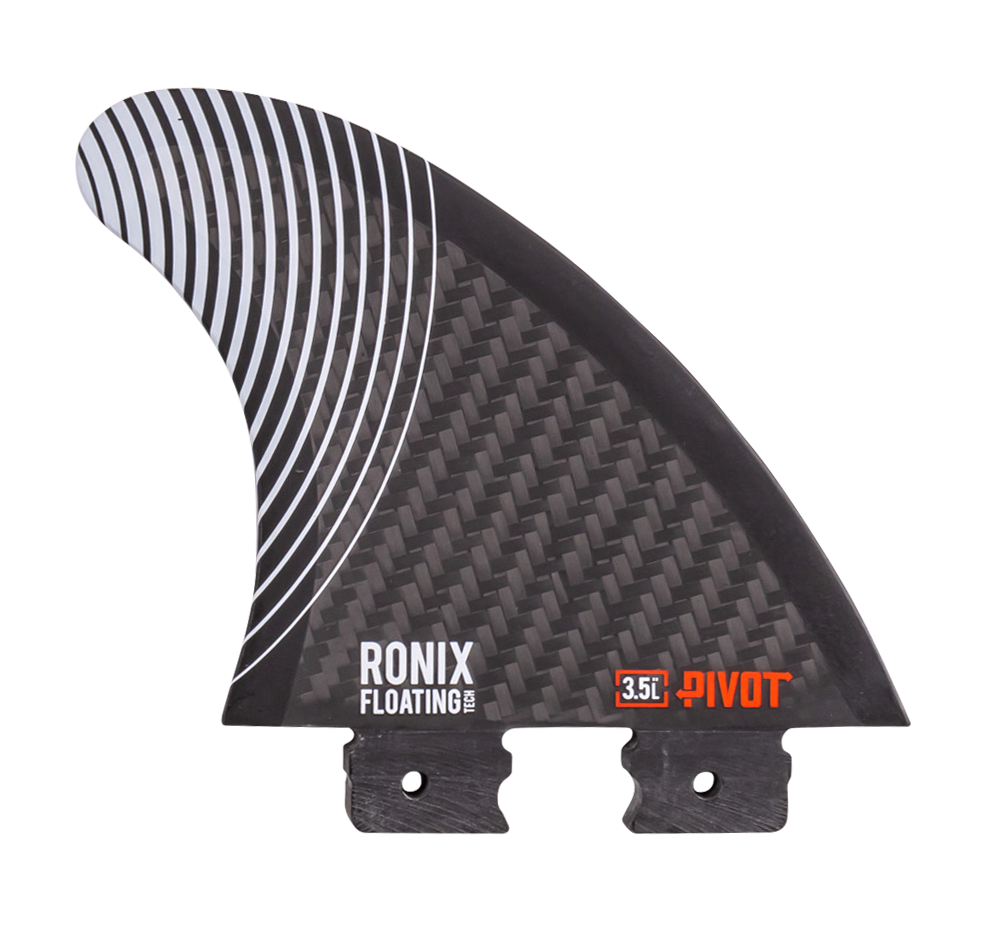 3.5 in. - Floating Button - Pivot - Right Surf Fin - Carbon