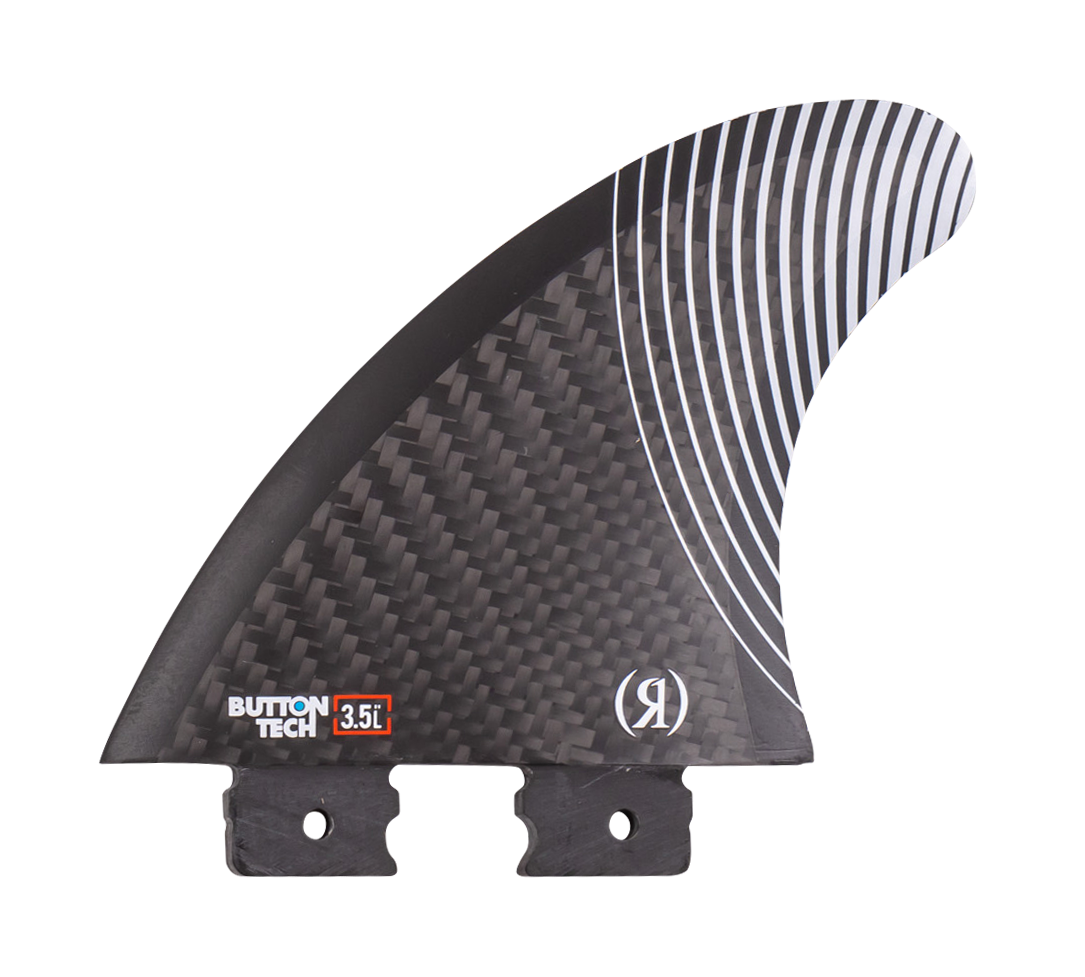3.5 in. - Floating Button - Pivot - Right Surf Fin - Carbon