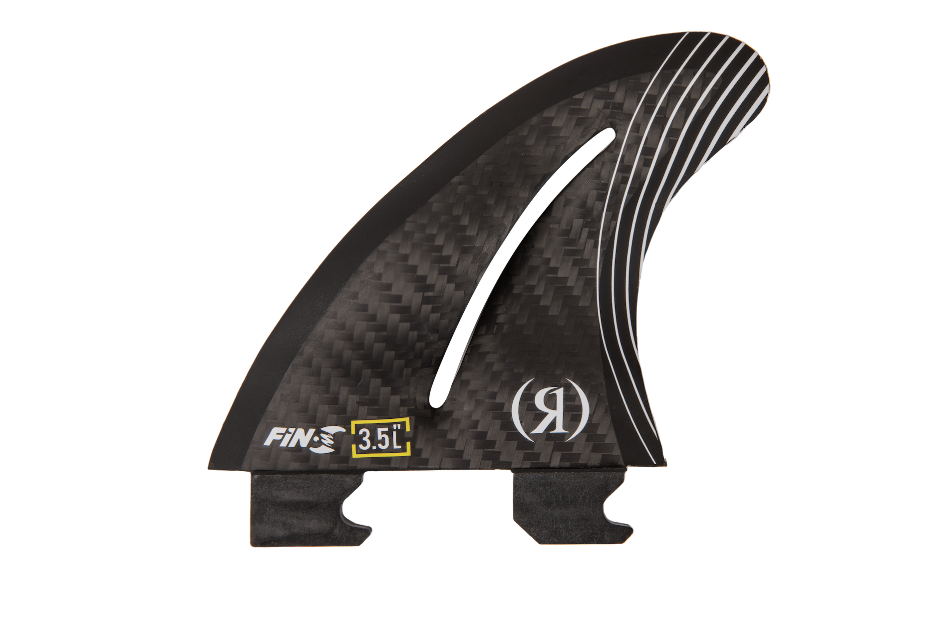 4.0 in. - Fin-S 2.0 - Flo Thru - Right Surf Fin - Carbon