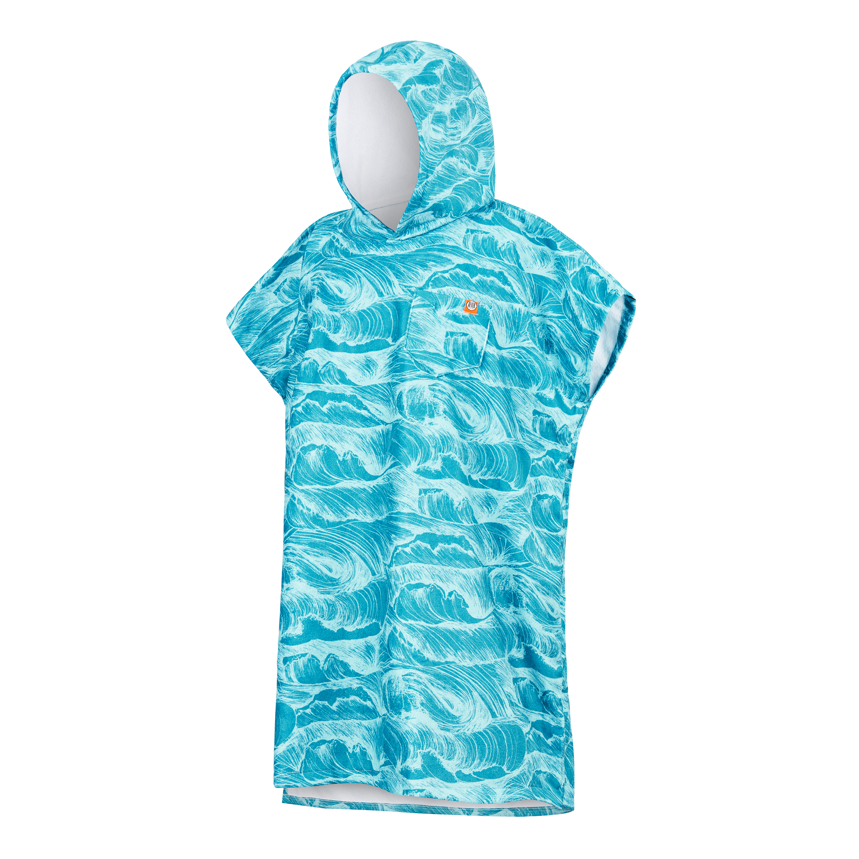 ALL OVER  PONCHO OCEAN - BLUE