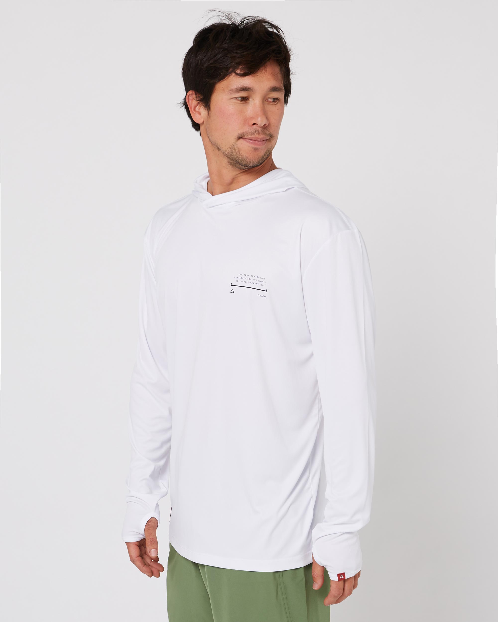 Unisex - Sun Hood L/S Clothing - White