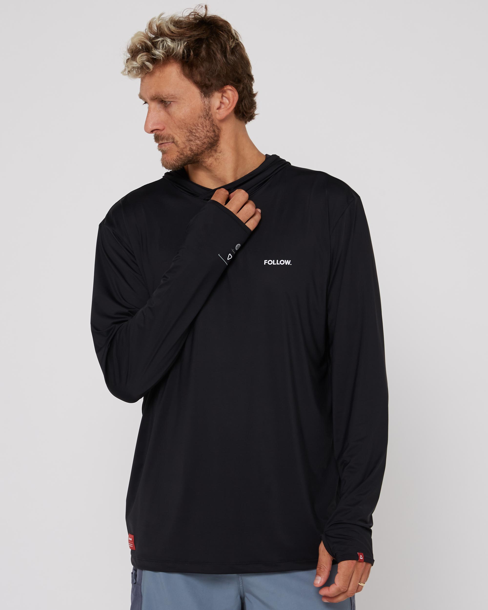 Unisex - Water Hood L/S Clothing - Black
