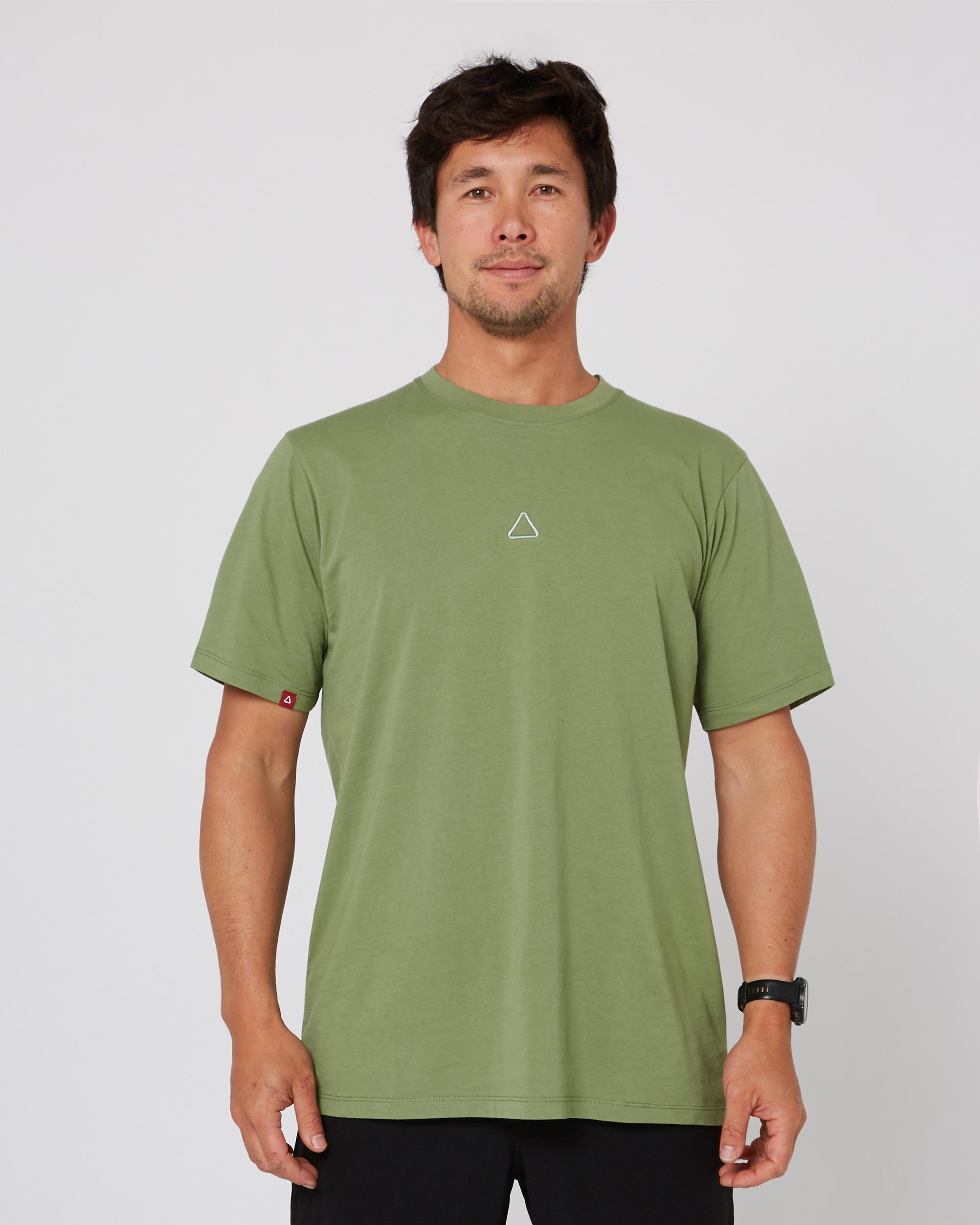 Unisex - Stitched Tee Clothing - Olive