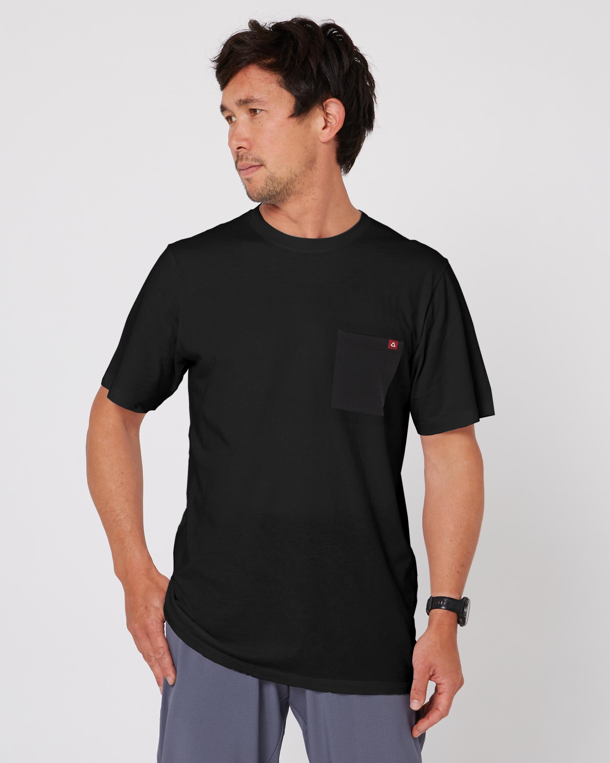 Unisex - Tech Pocket Tee Clothing - Black